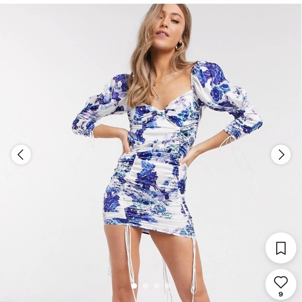 For Love And Lemons Hyacinth Mini Dress Long Sleeve